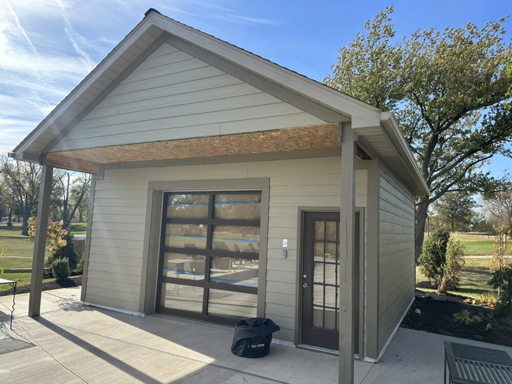 20x20x10 Pool House Construction in Greenville Ohio