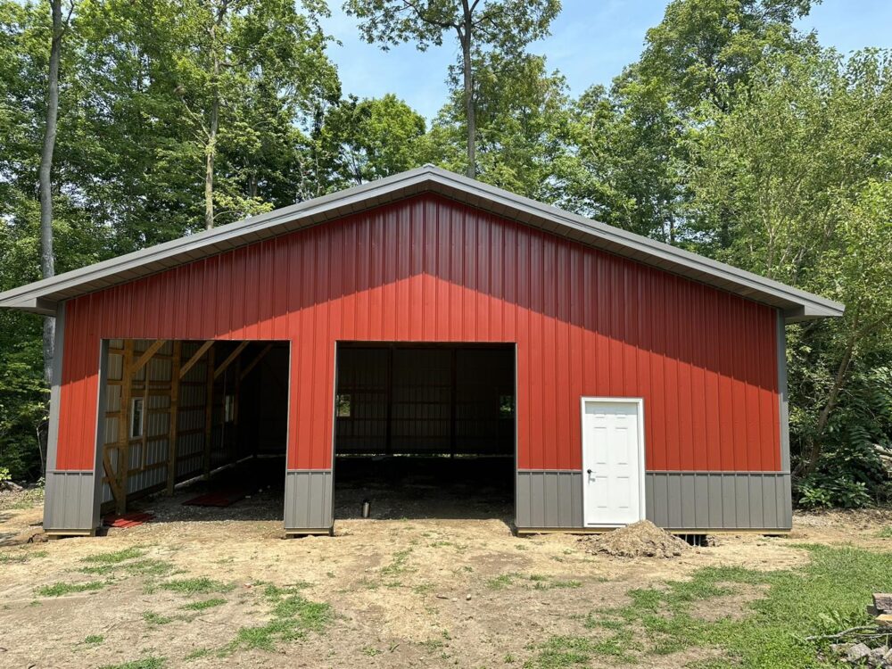 Troy, Ohio Post-Frame Barn Construction (40’x40’x12’)